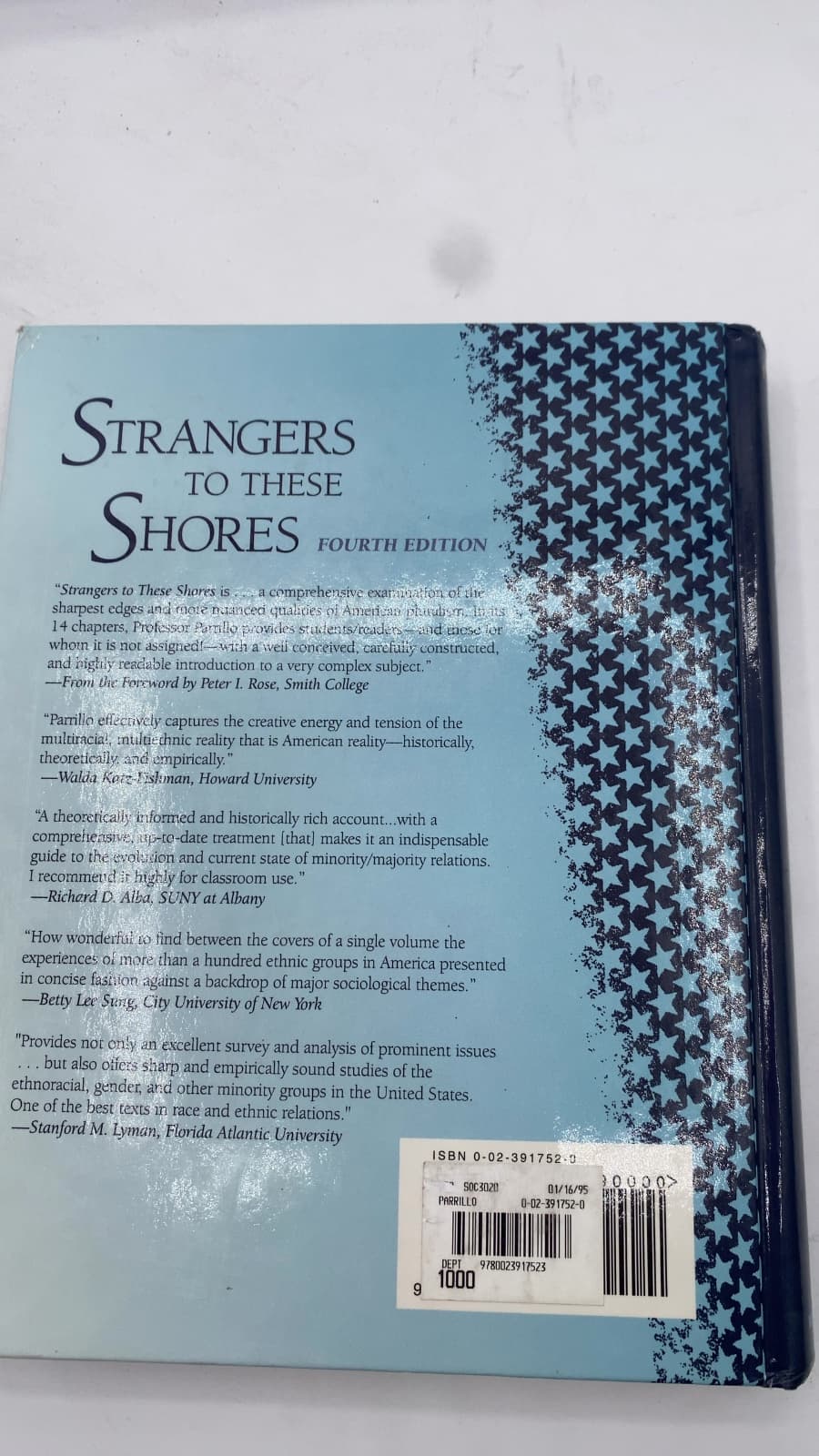 Strangers to These Shores: Race and Ethnic Relations in the United States by Vincent N. Parrillo - additional view