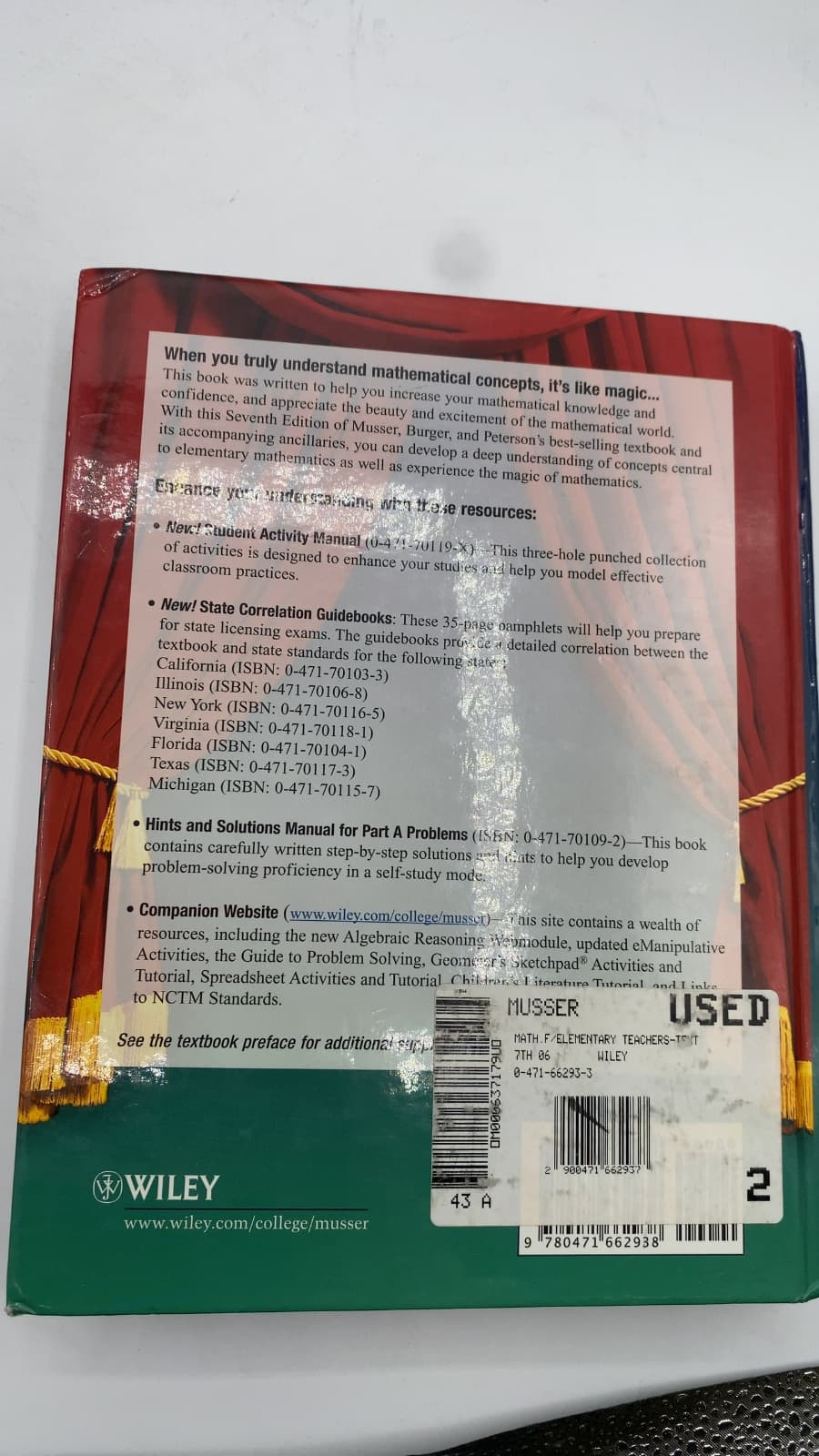Mathematics for Elementary Teachers: A Contemporary Approach by Gary L. Musser, William F. Burger, Blake E. Peterson - additional view