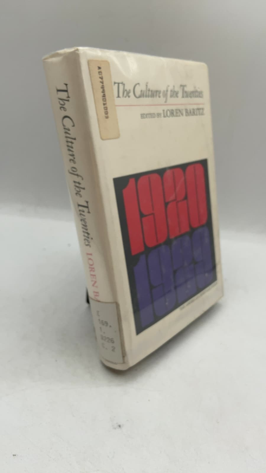 The Culture of the Twenties by Loren Baritz - front cover