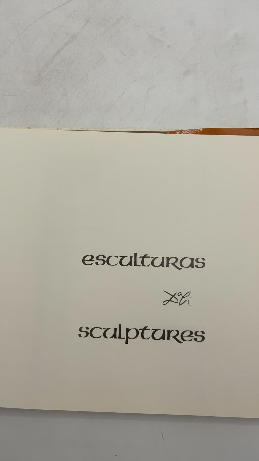 esculturas sculptures by Salvador Dalí - title page