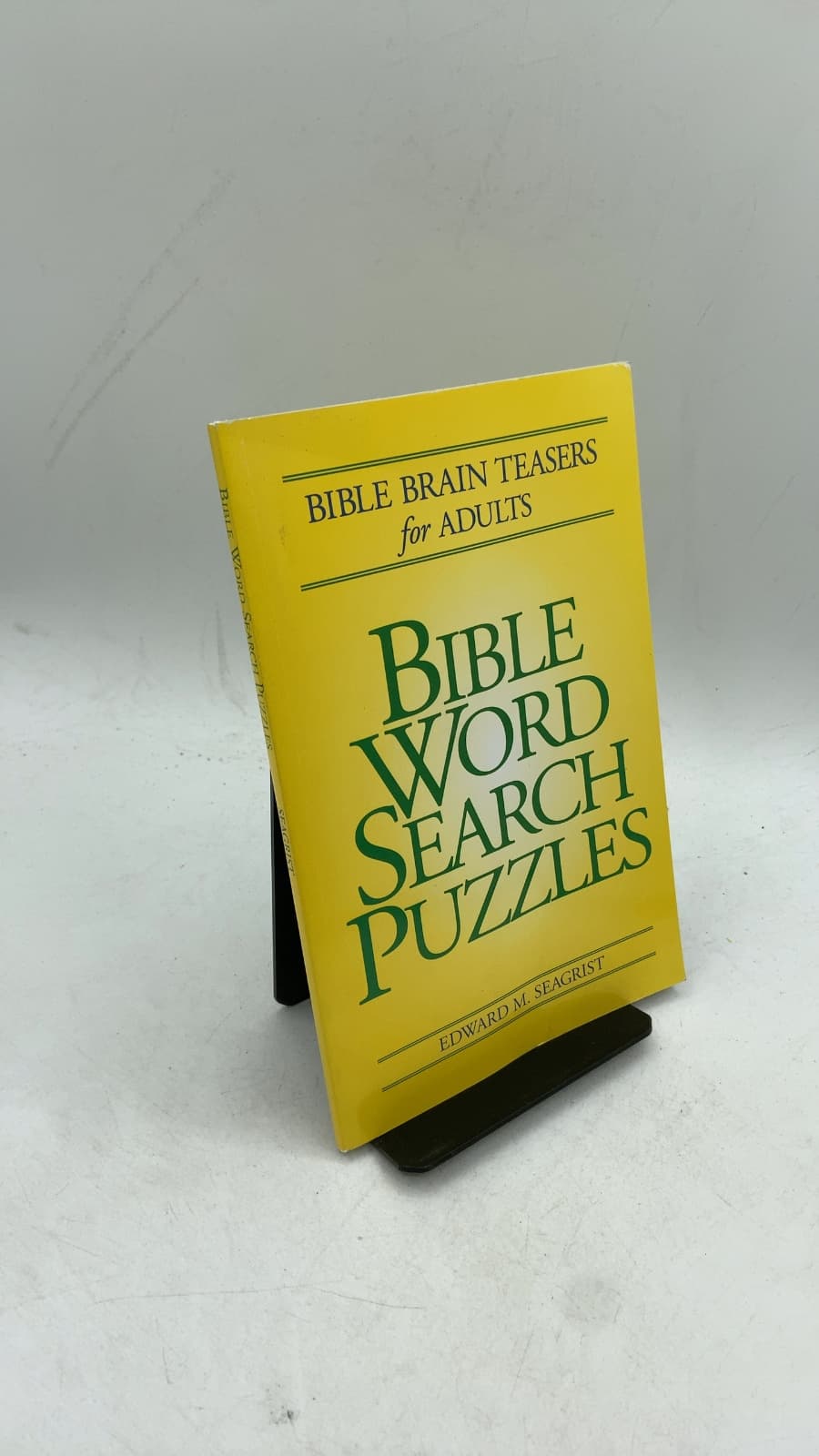 Bible Word Search Puzzles by Edward M. Seagrist - front cover