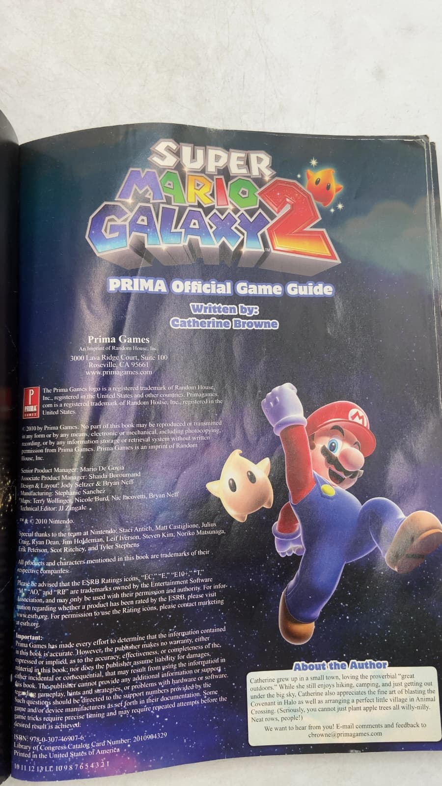Super Mario Galaxy 2: Prima Official Game Guide by Catherine Browne - title page