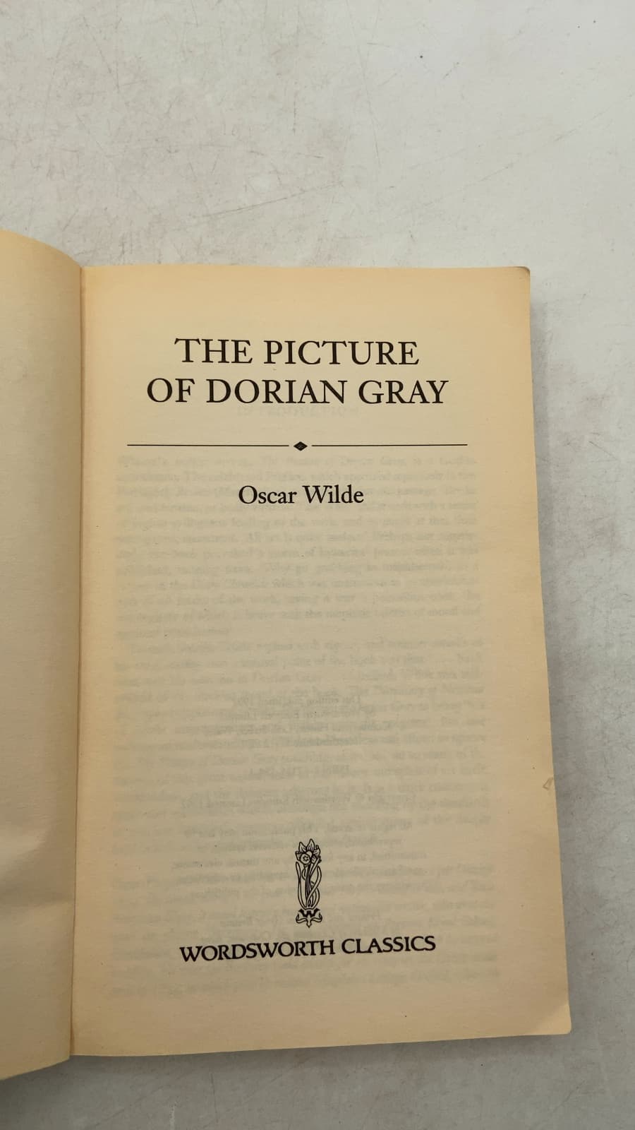 The Picture of Dorian Gray by Oscar Wilde - title page