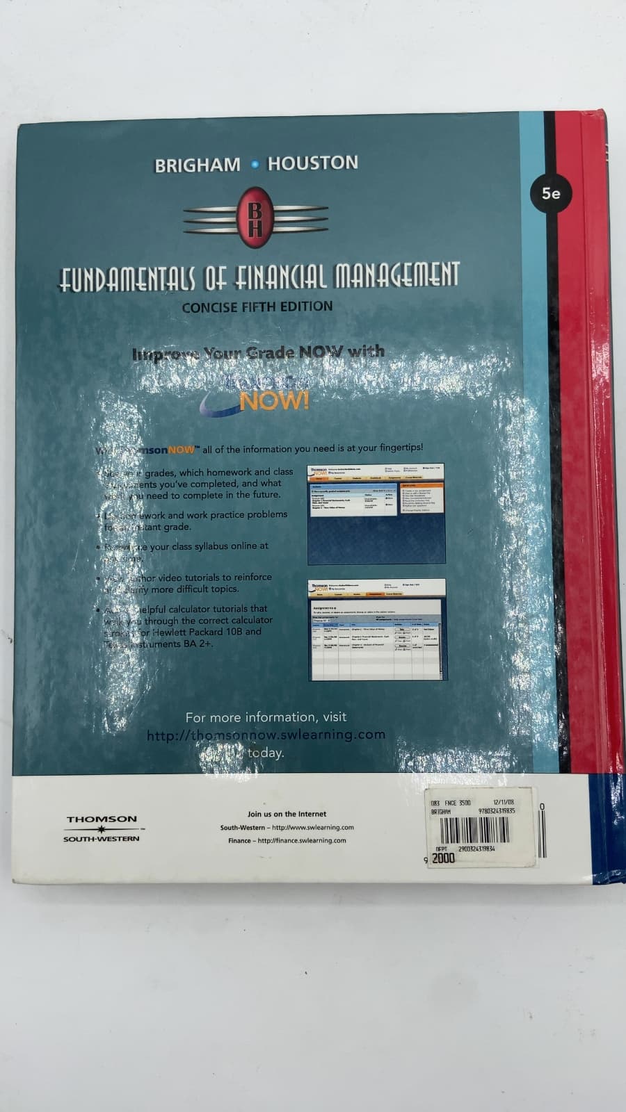 Fundamentals of Financial Management: Concise Fifth Edition by Eugene F. Brigham and Joel F. Houston - additional view