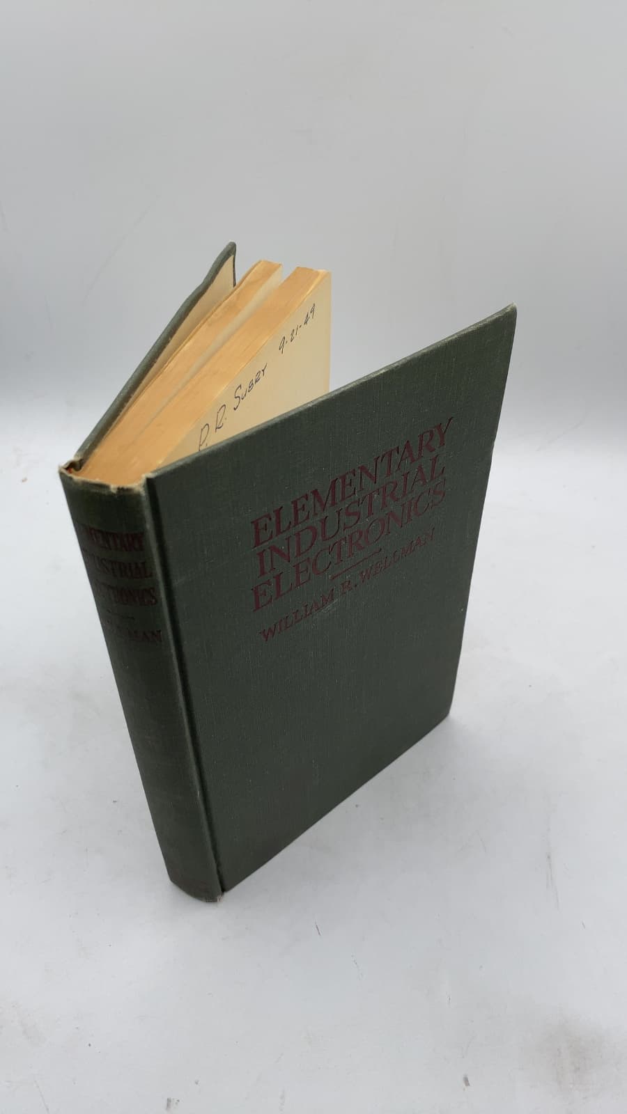 Elementary Industrial Electronics by William R. Wellman - front cover