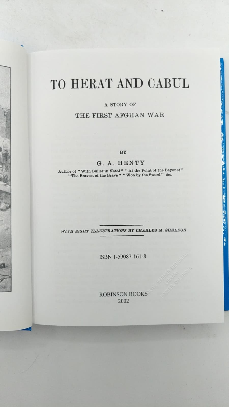 To Herat and Cabul: A Story of the First Afghan War by G. A. Henty - title page