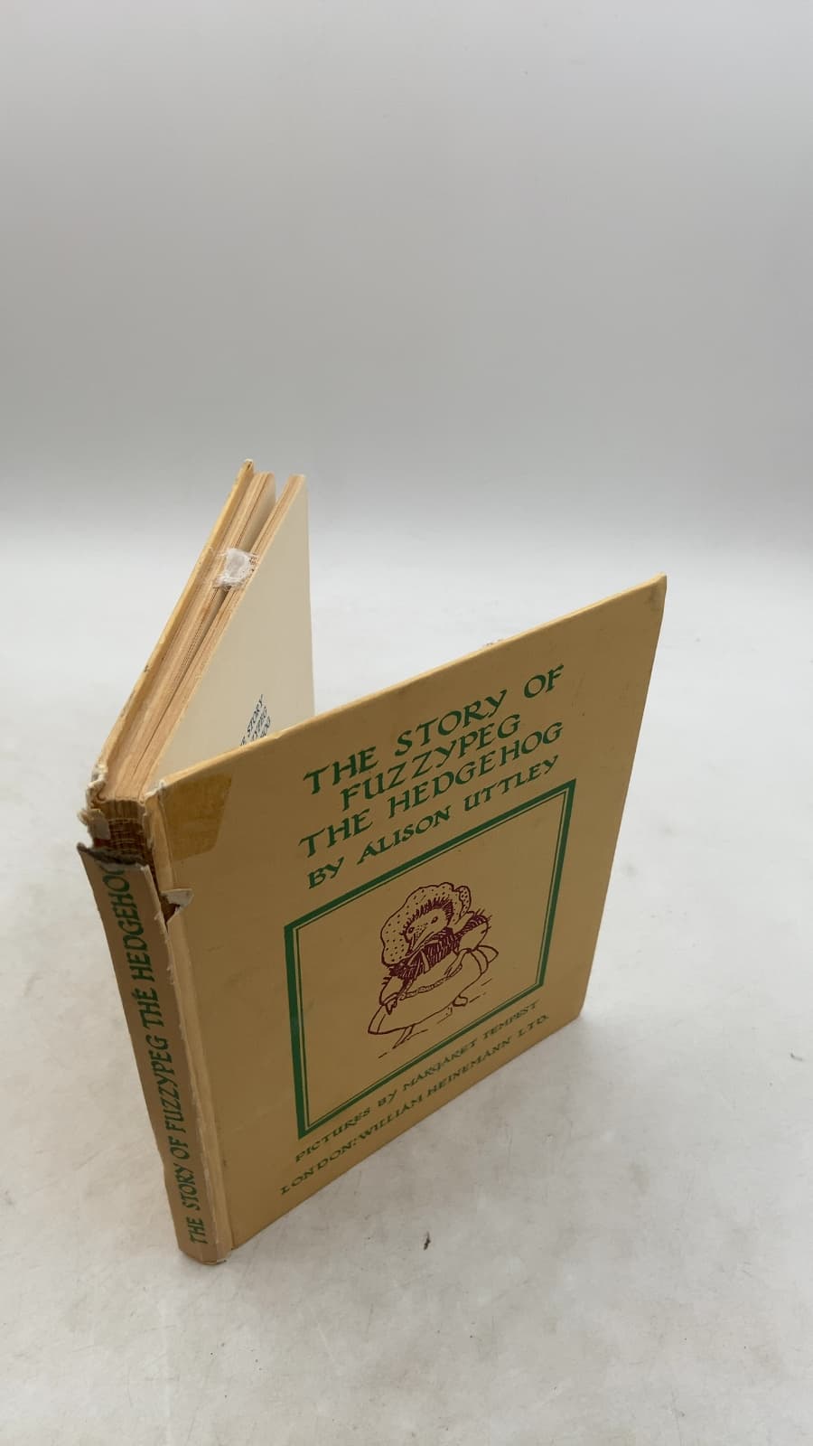 The Story of Fuzzypeg The Hedgehog by Alison Uttley - front cover
