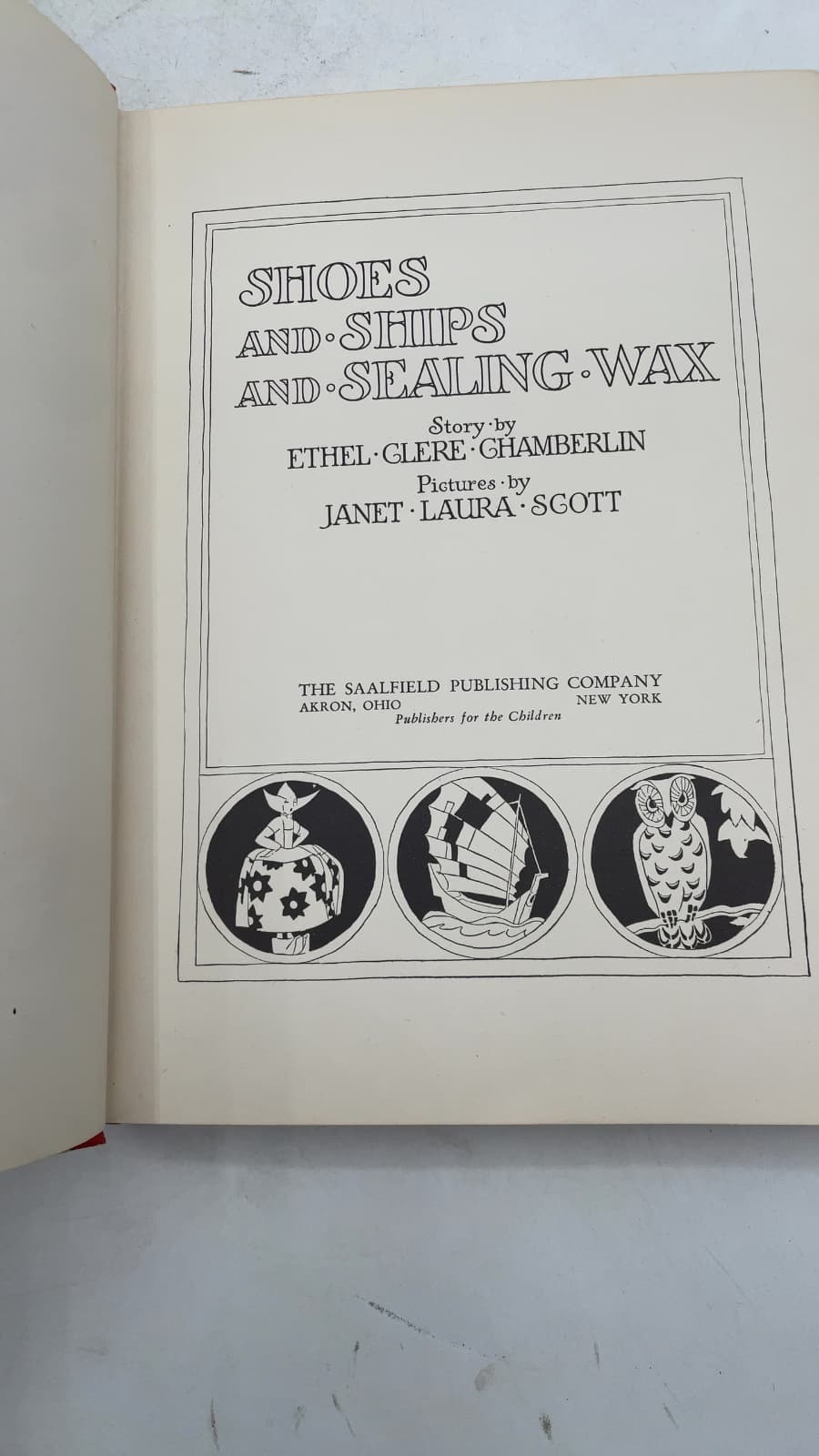 Shoes AND Ships AND Sealing WAX by Ethel Glere Chamberlin - title page