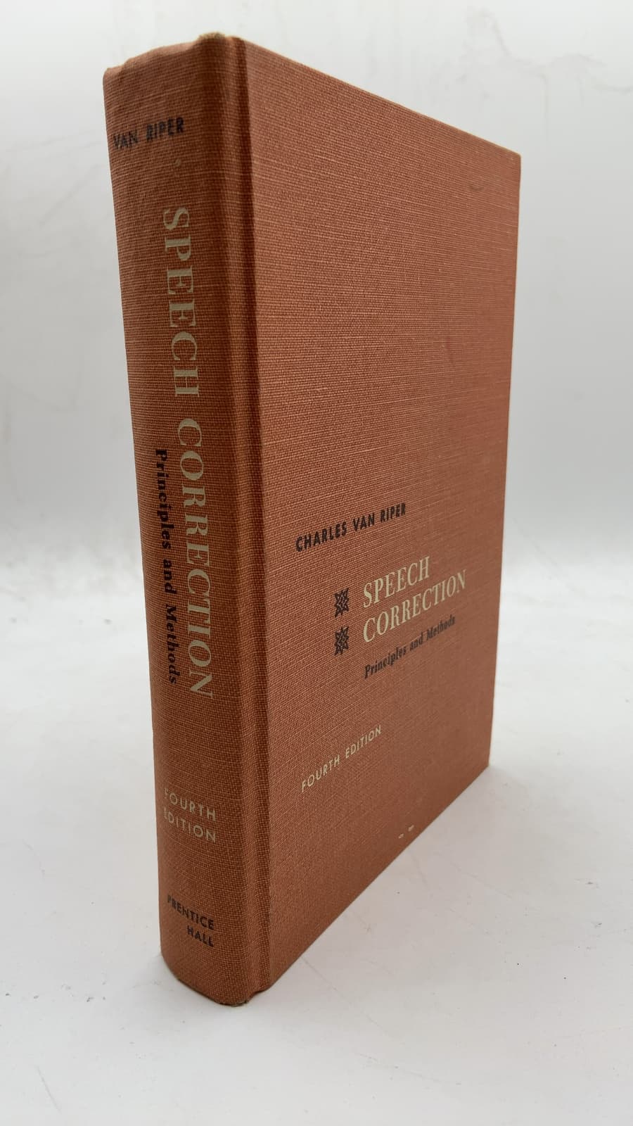 Speech Correction: Principles and Methods by Charles Van Riper - front cover