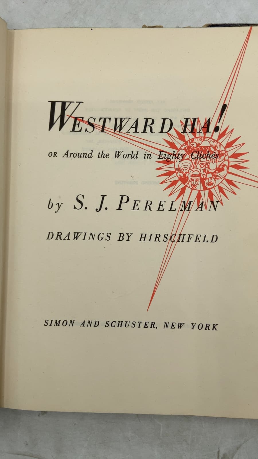 Westward Ha! Or Around the World in Eighty Cliches by S. J. Perelman - title page