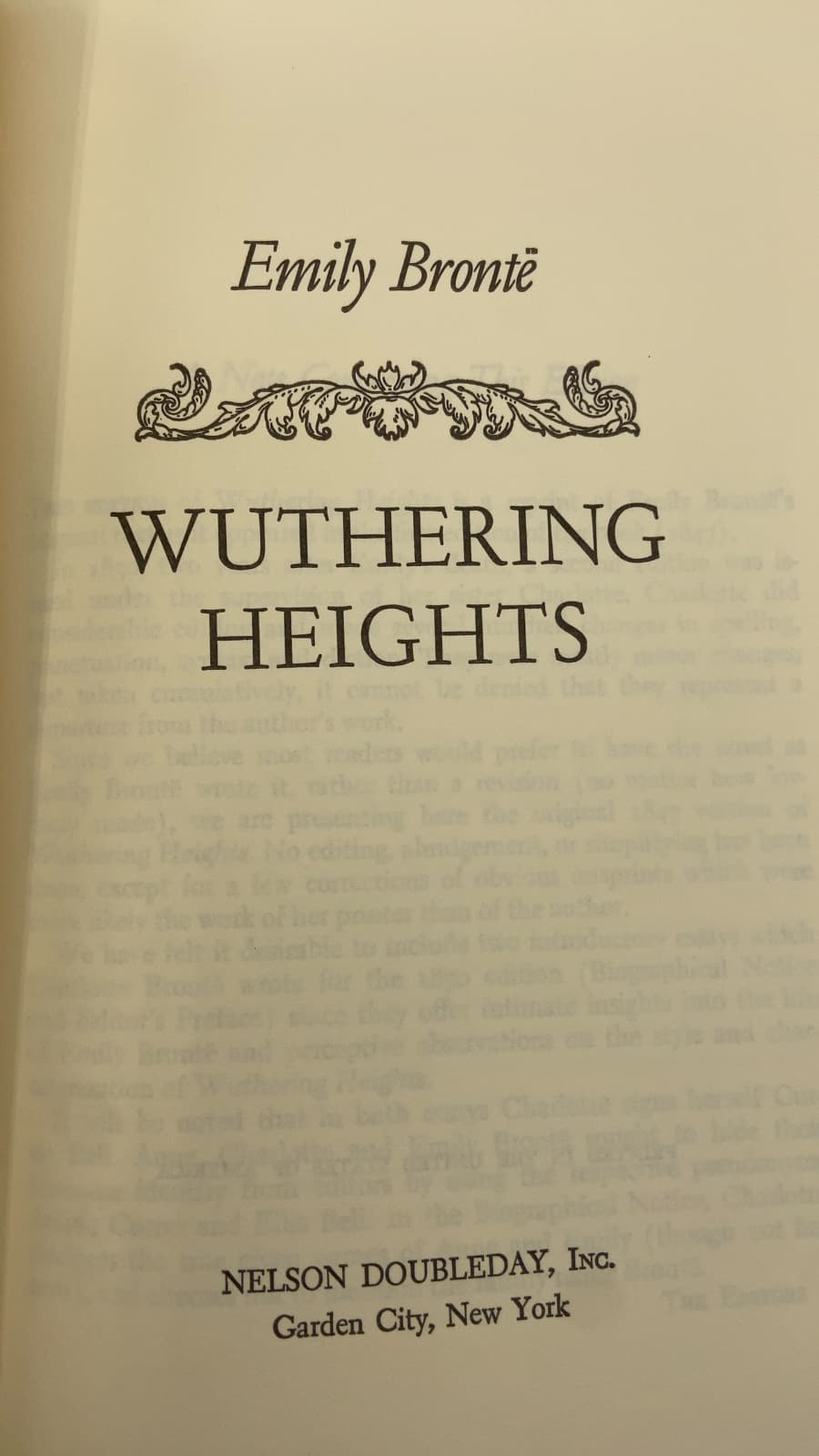 Wuthering Heights by Emily Brontë - title page