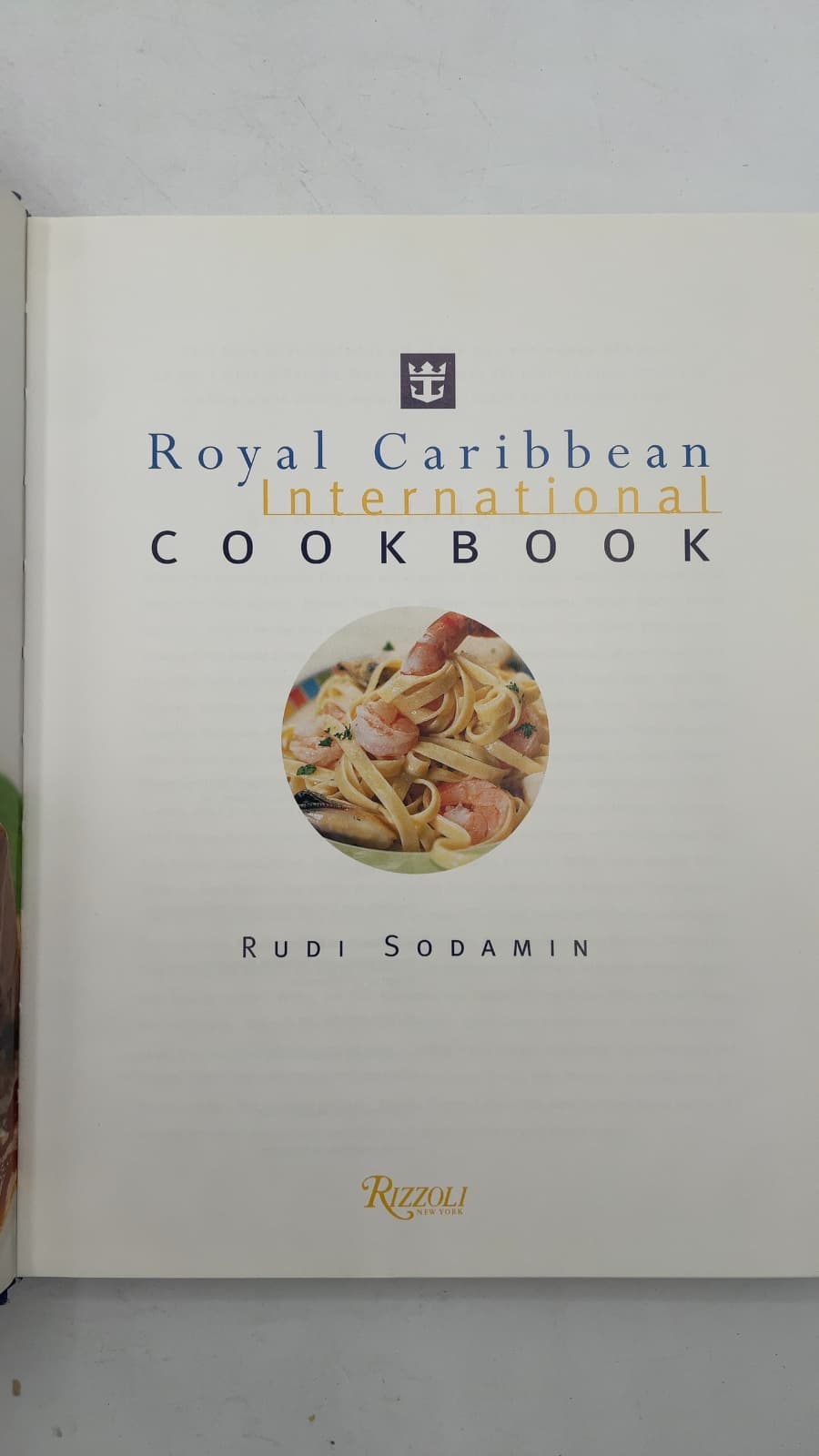 Royal Caribbean International Cookbook by Rudi Sodamin - title page