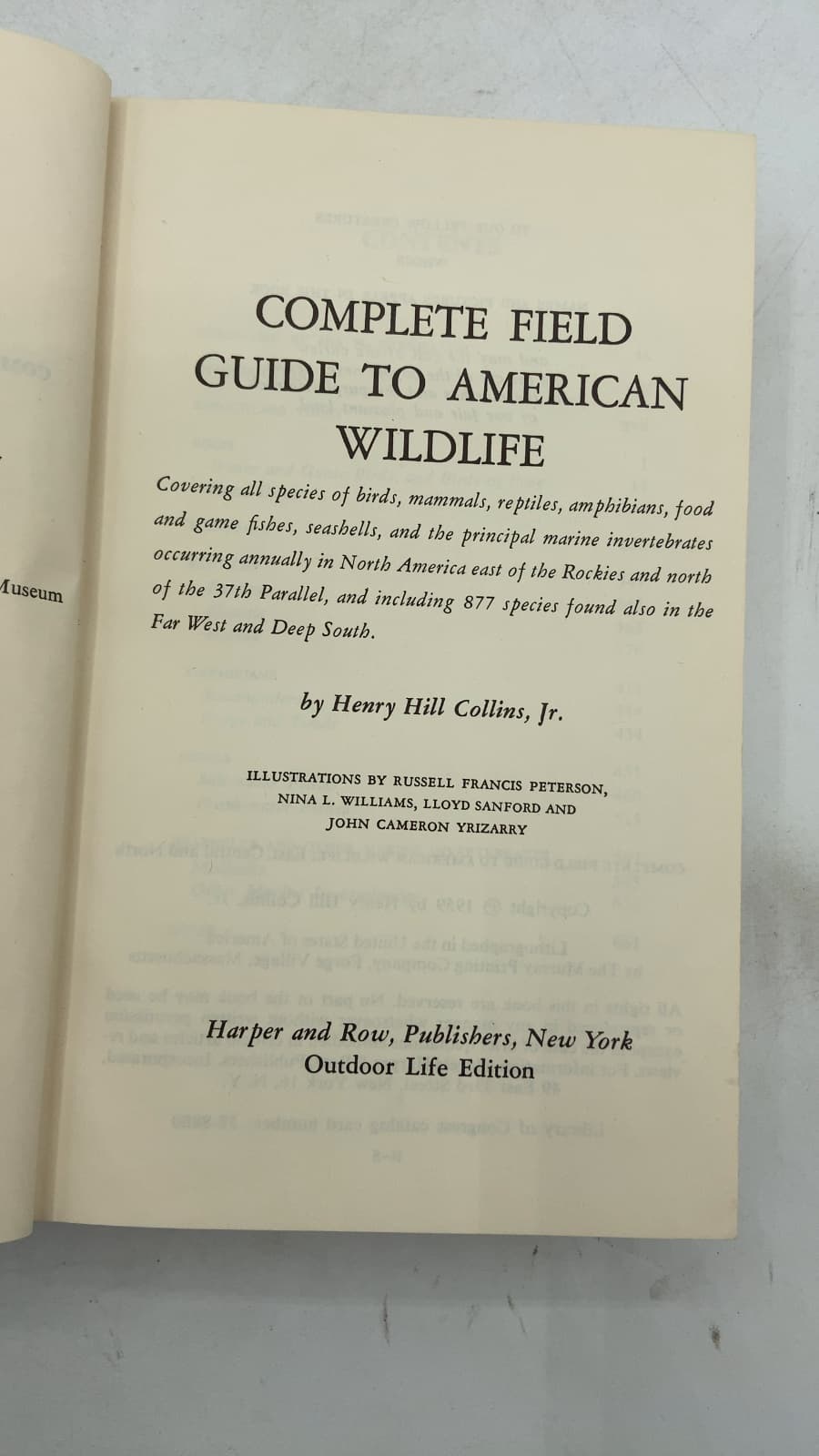 Complete Field Guide to American Wildlife by Henry Hill Collins, Jr. - title page