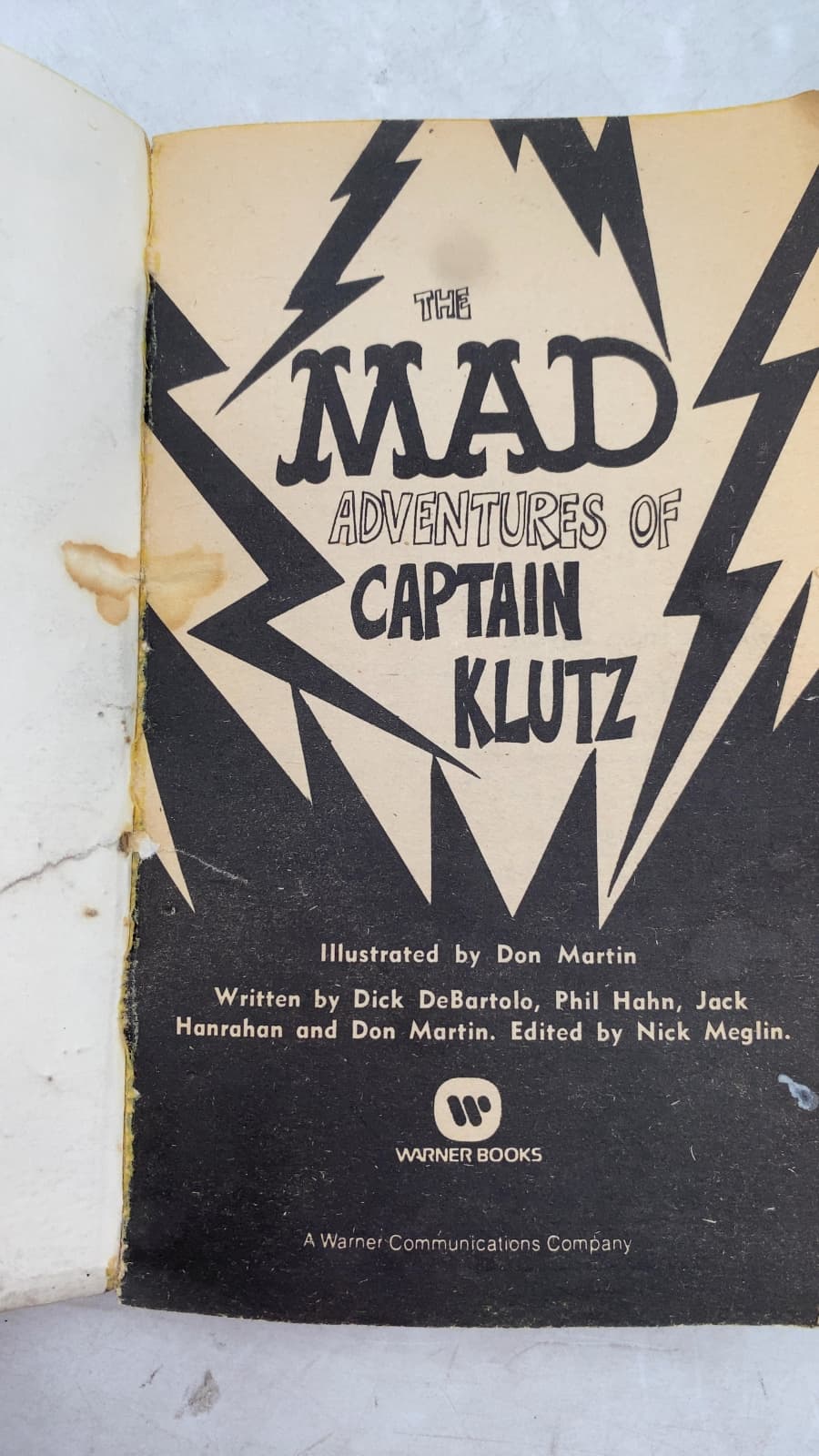 The MAD Adventures of Captain Klutz by Don Martin, Dick DeBartolo, Phil Hahn, Jack Hanrahan - title page
