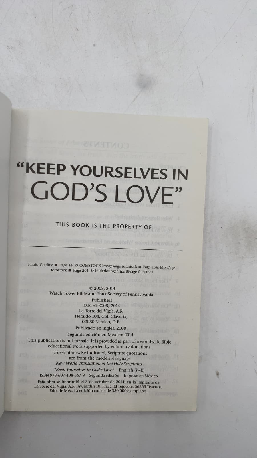 Keep Yourselves IN God's Love - title page