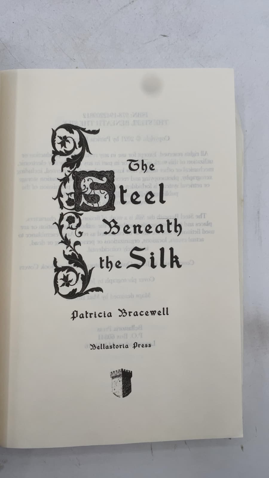 The Steel Beneath the Silk by Patricia Bracewell - title page