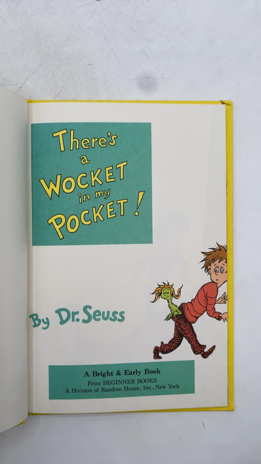 There's a Wocket in My Pocket! by Dr. Seuss - title page