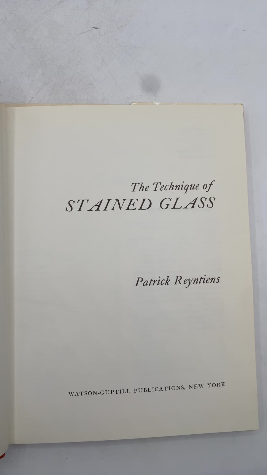 The Technique of Stained Glass by Patrick Reyntiens - title page