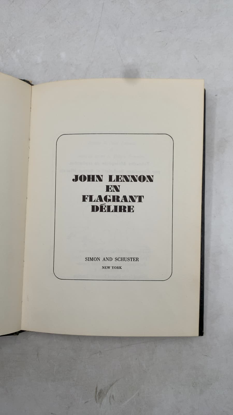 John Lennon En Flagrant Délire by John Lennon - title page