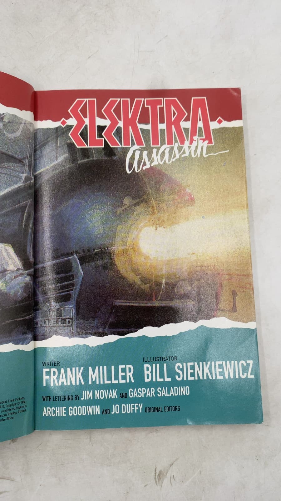 Elektra: Assassin by Frank Miller, Bill Sienkiewicz - title page