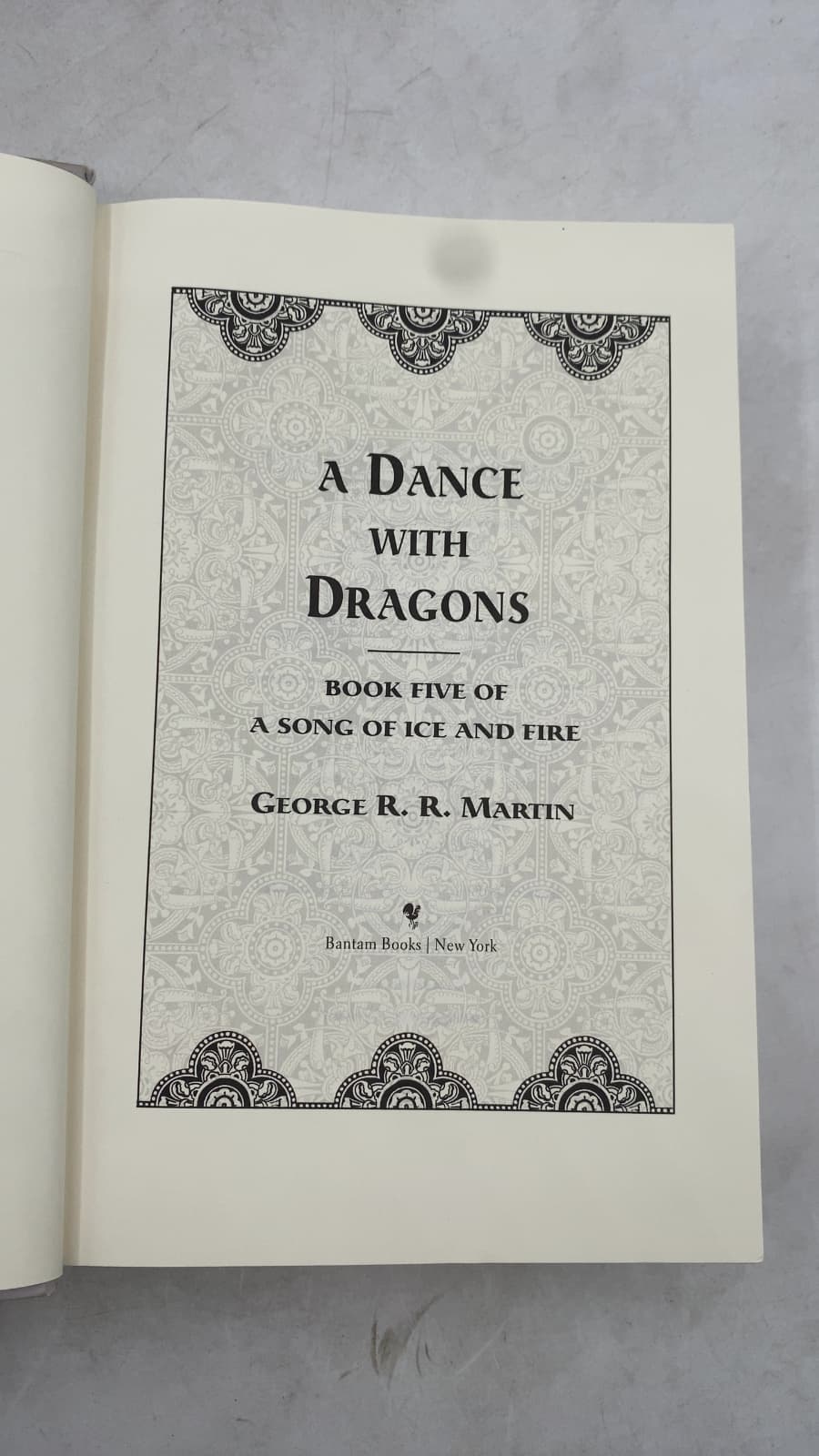 A Dance with Dragons by George R. R. Martin - title page