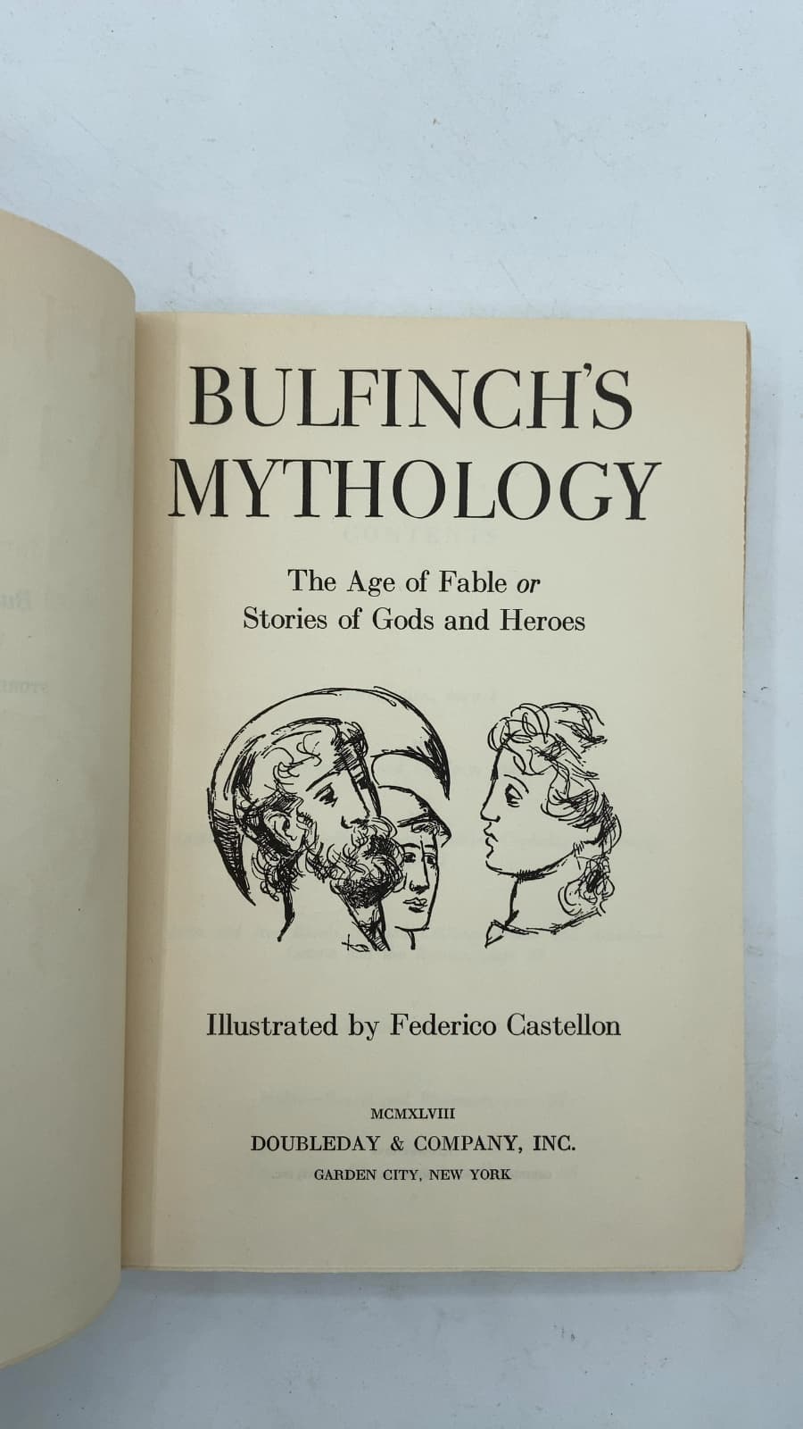 Bulfinch's Mythology: The Age of Fable or Stories of Gods and Heroes by Thomas Bulfinch - title page