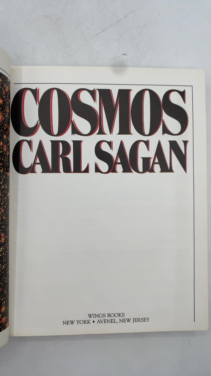 Cosmos by Carl Sagan - title page