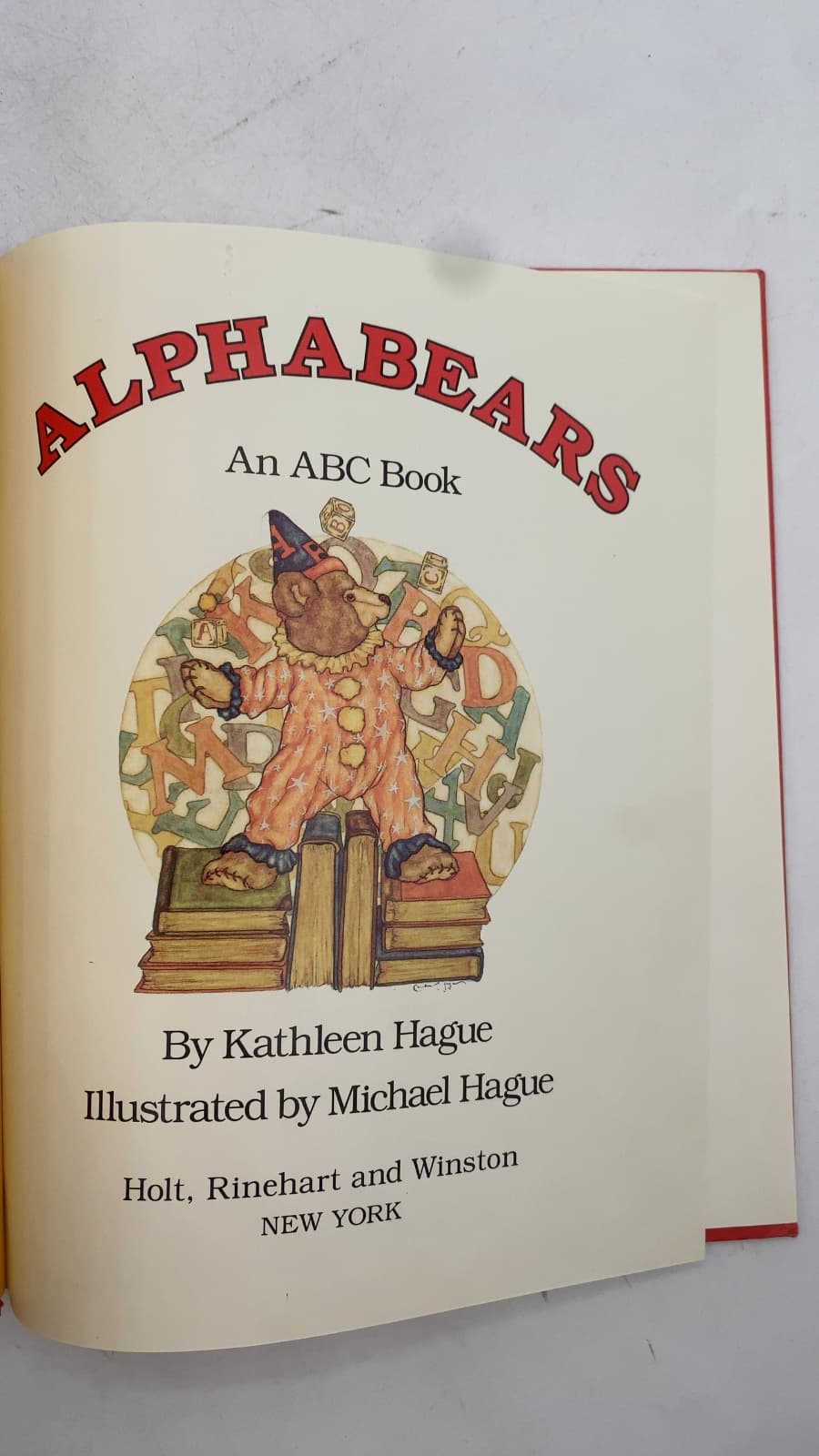 Alphabears: An ABC Book by Kathleen Hague - title page
