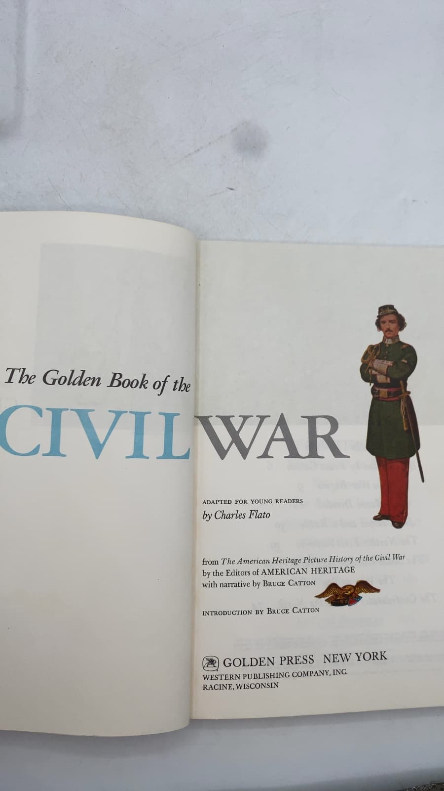 The Golden Book of the Civil War by Charles Flato - title page