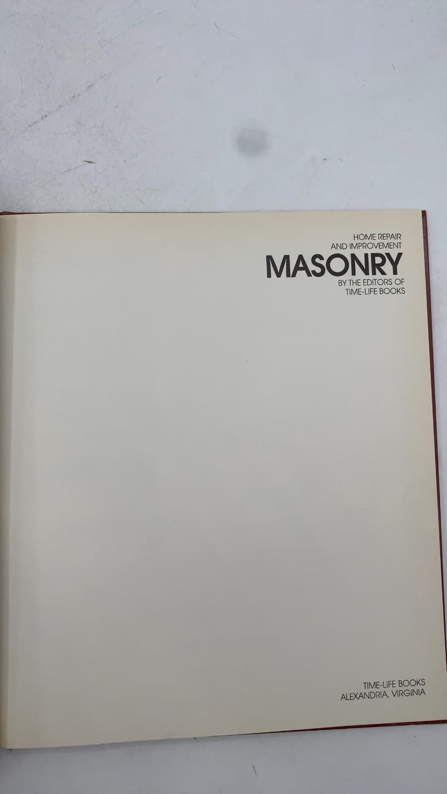 Masonry by By the Editors of Time-Life Books - title page
