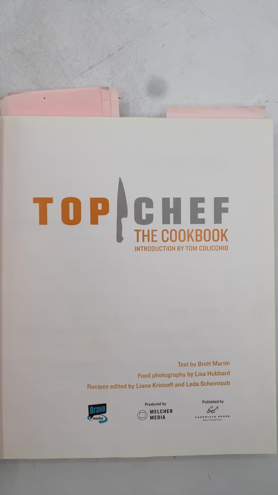 Top Chef: The Cookbook by Brett Martin - title page