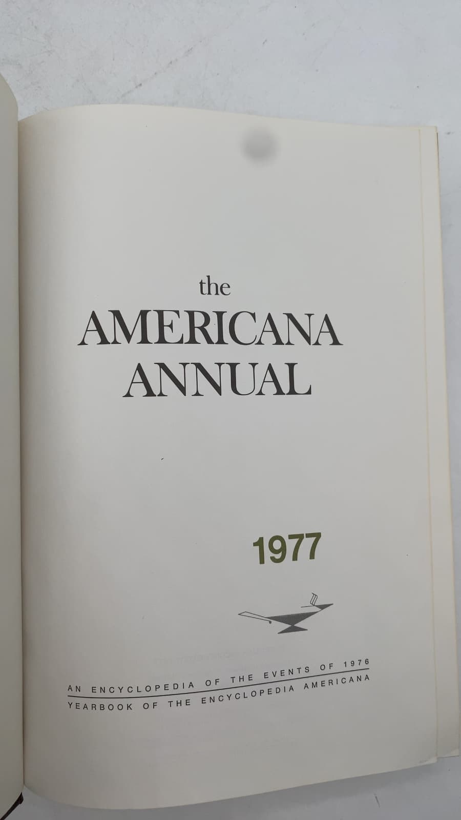 The Americana Annual 1977 - title page