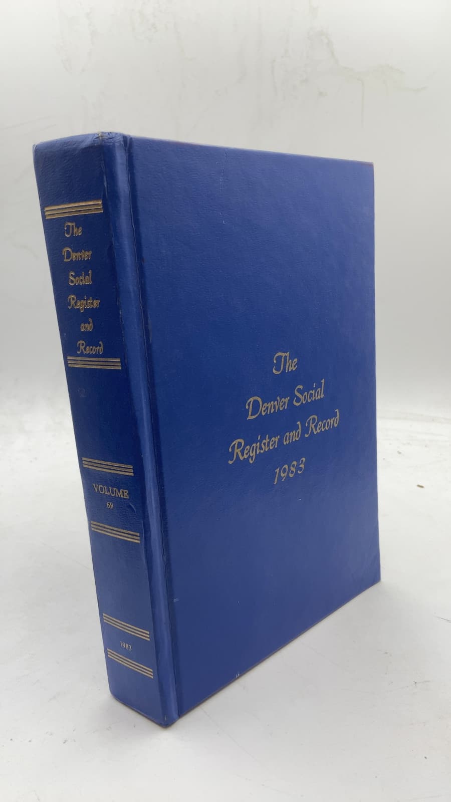 The Denver Social Register and Record 1983 by Kathy Piper, Editor - front cover