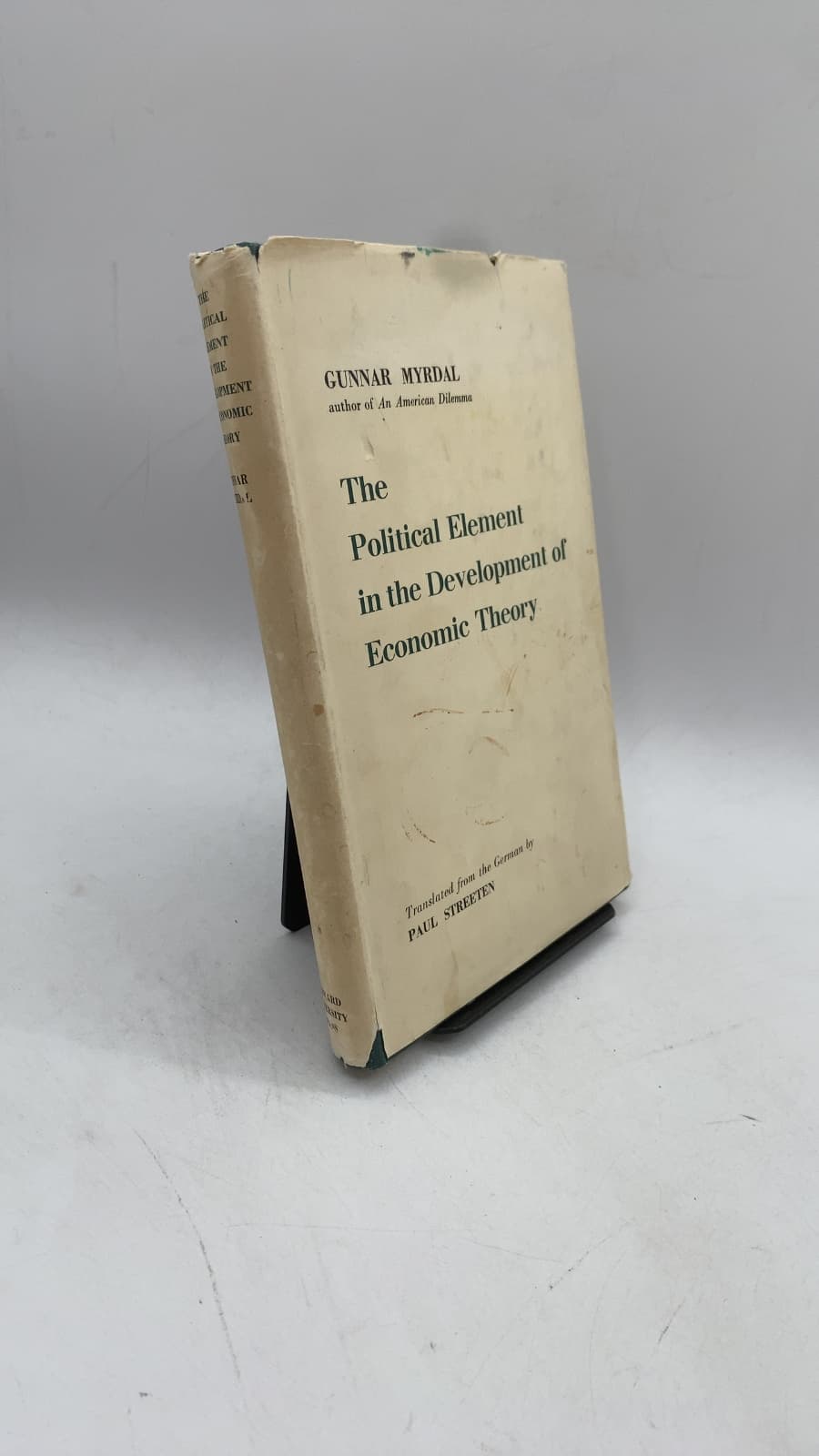 The Political Element in the Development of Economic Theory by Gunnar Myrdal - front cover