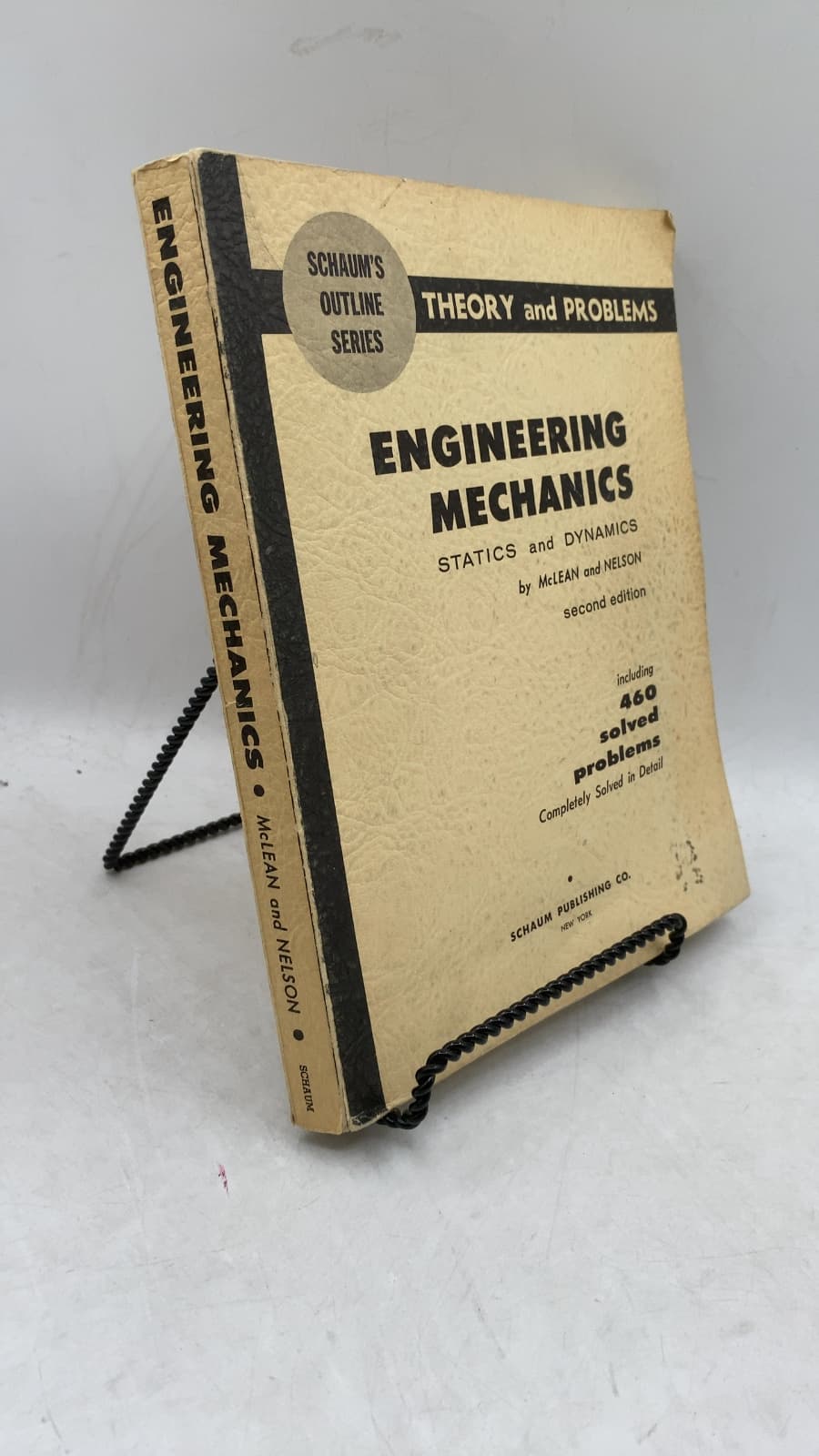 Theory and Problems of Engineering Mechanics Statics and Dynamics by W. G. McLean and E. W. Nelson - front cover
