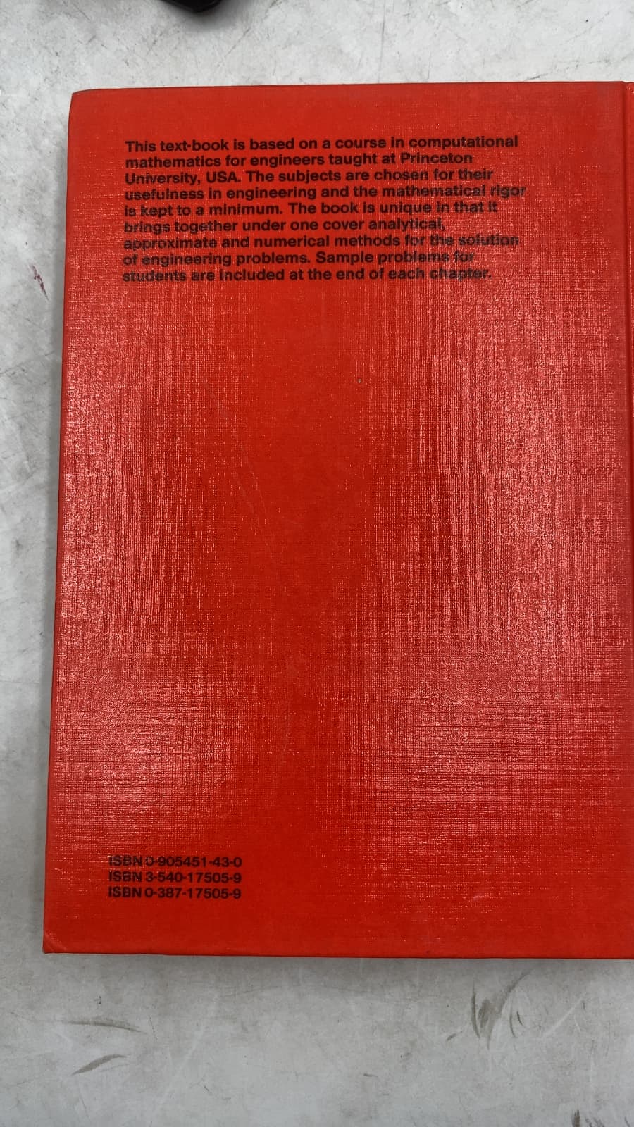 Computational and Applied Mathematics for Engineering Analysis by A. S. Cakmak, J. F. Botha, W. G. Gray - additional view