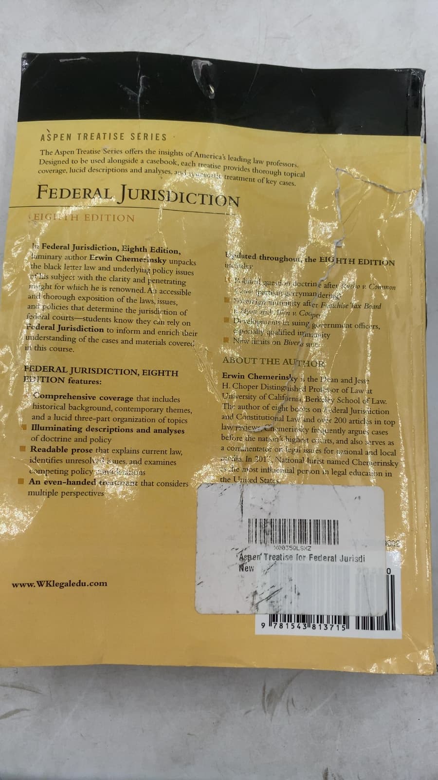 Federal Jurisdiction by Erwin Chemerinsky - additional view