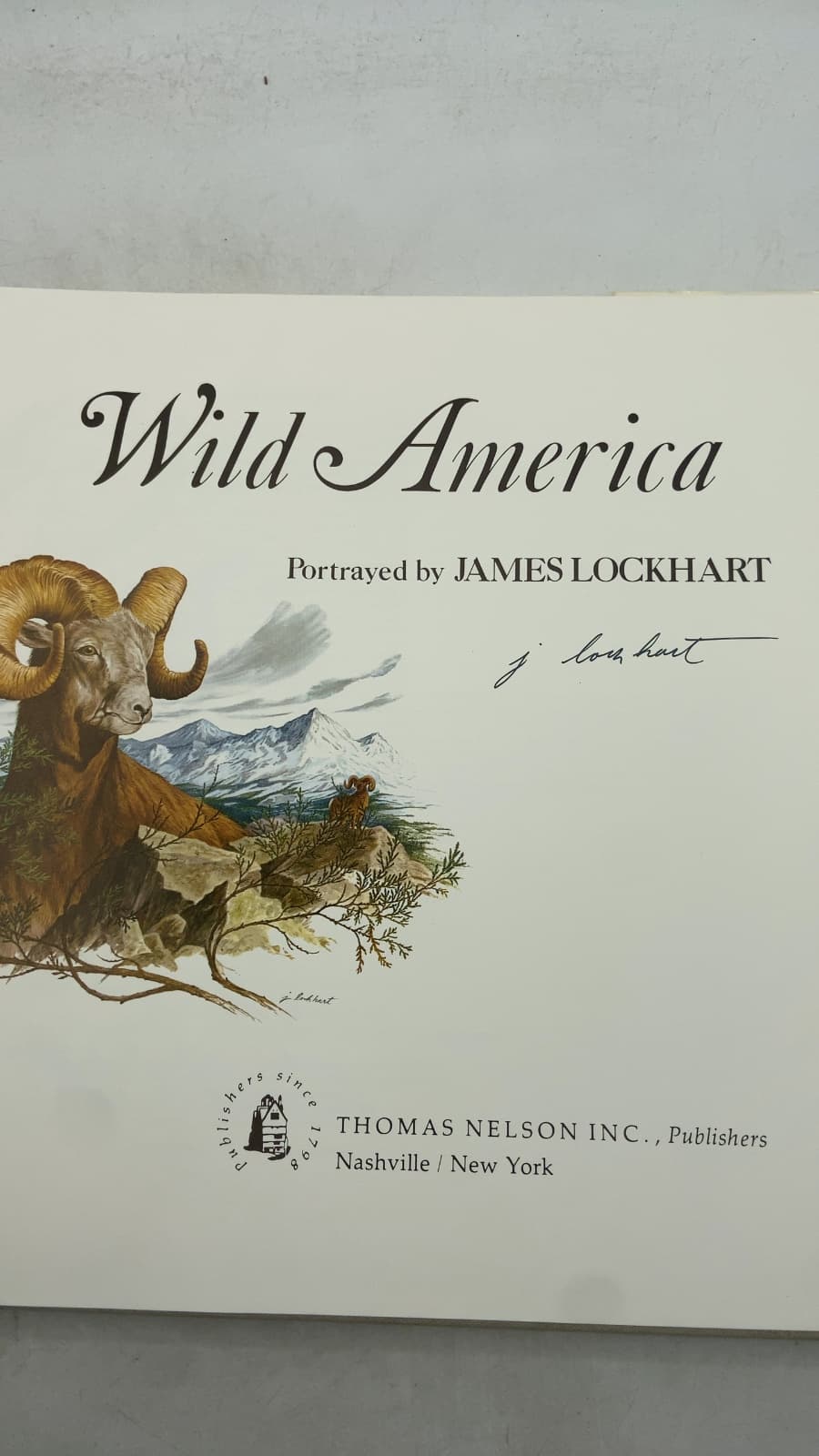Wild America by James Lockhart - title page
