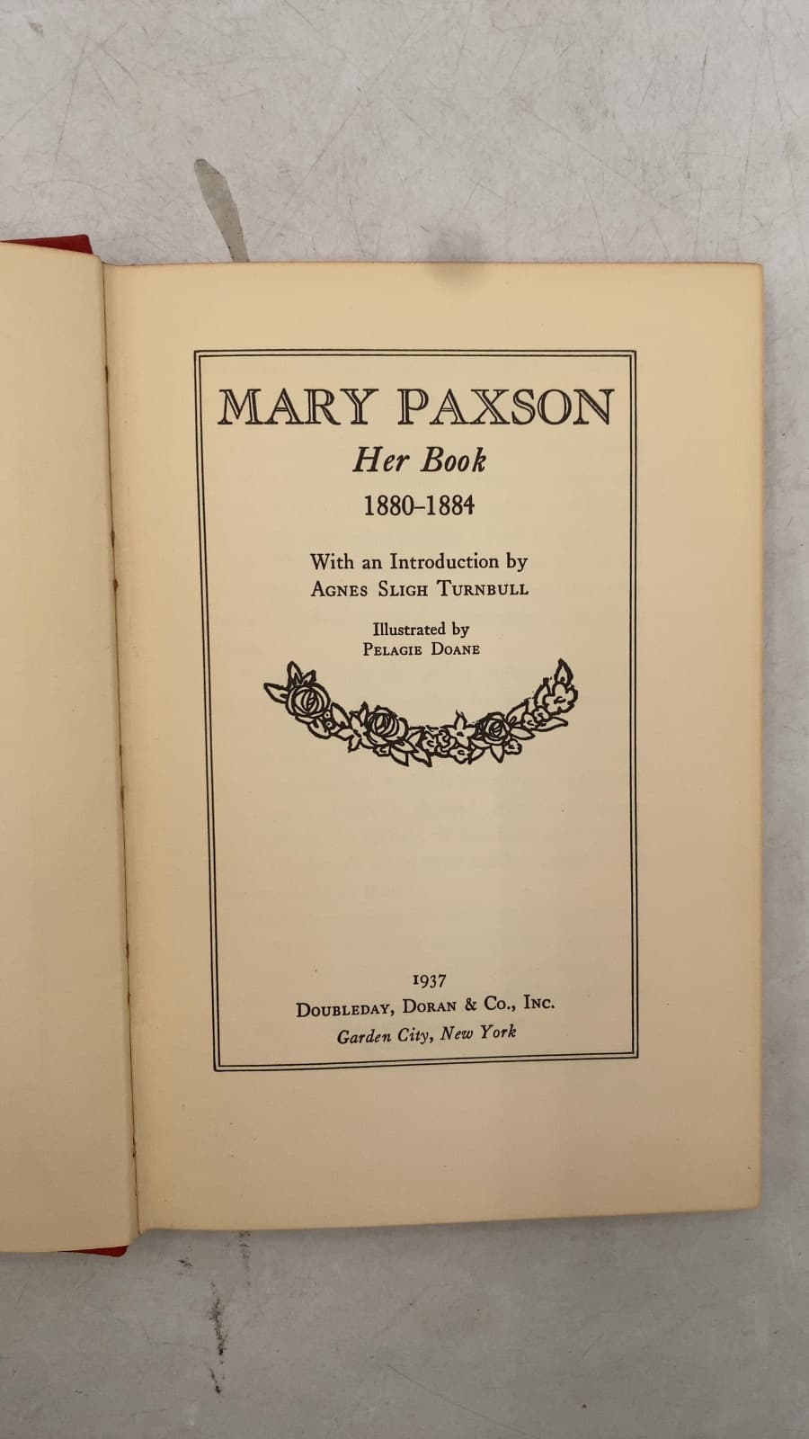 Mary Paxson: Her Book 1880-1884 by Mary Scarborough Paxson - title page