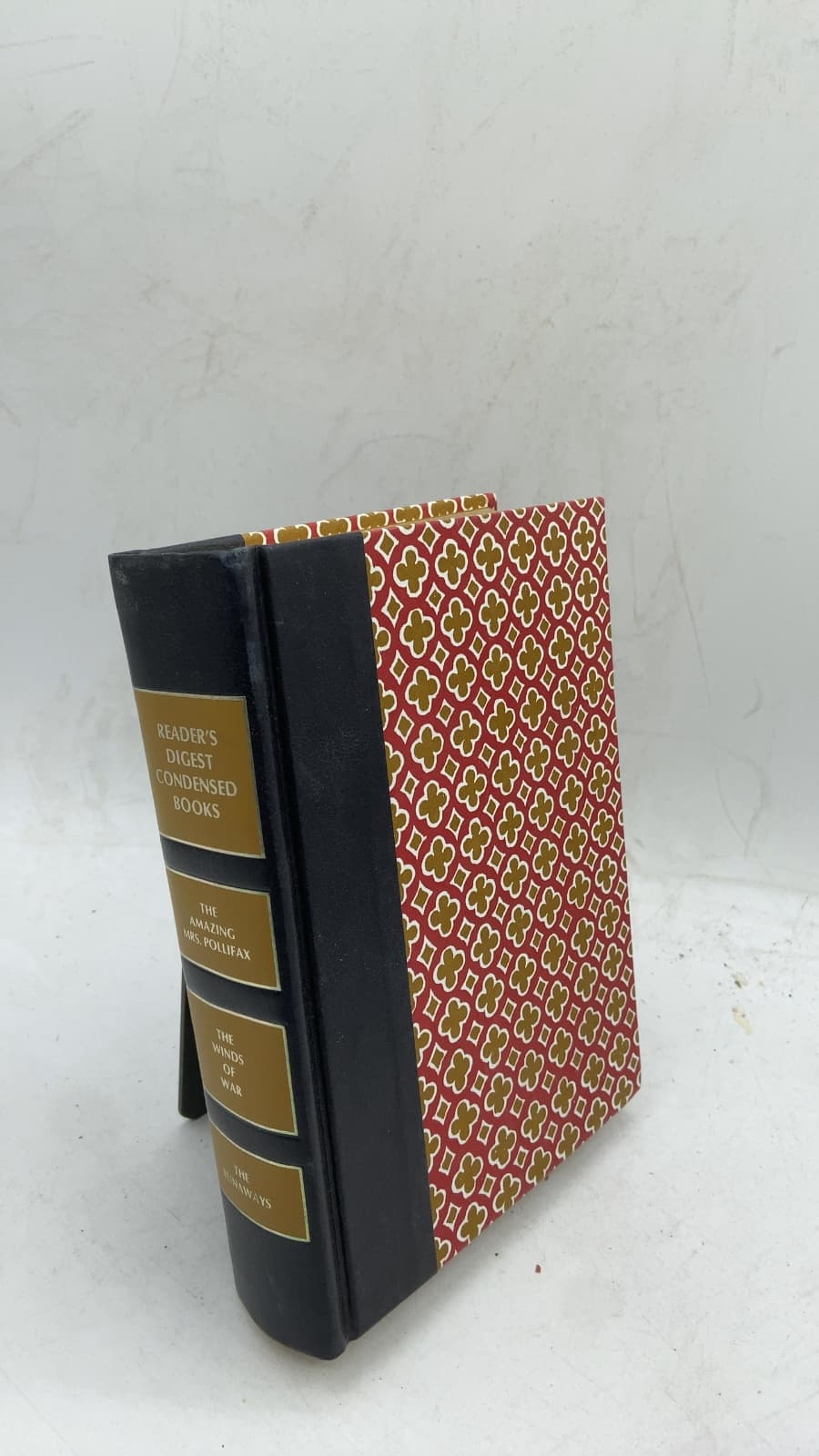 Reader's Digest Condensed Books: The Amazing Mrs. Pollifax, The Winds of War, The Runaways by Dorothy Gilman Butters, Herman Wouk, Victor Canning - front cover