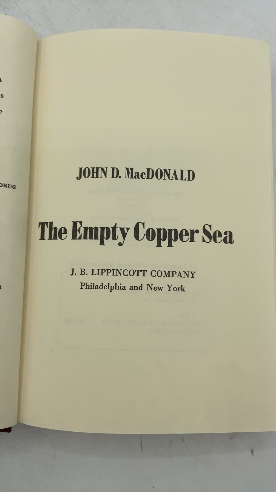 The Empty Copper Sea by John D. MacDonald - title page