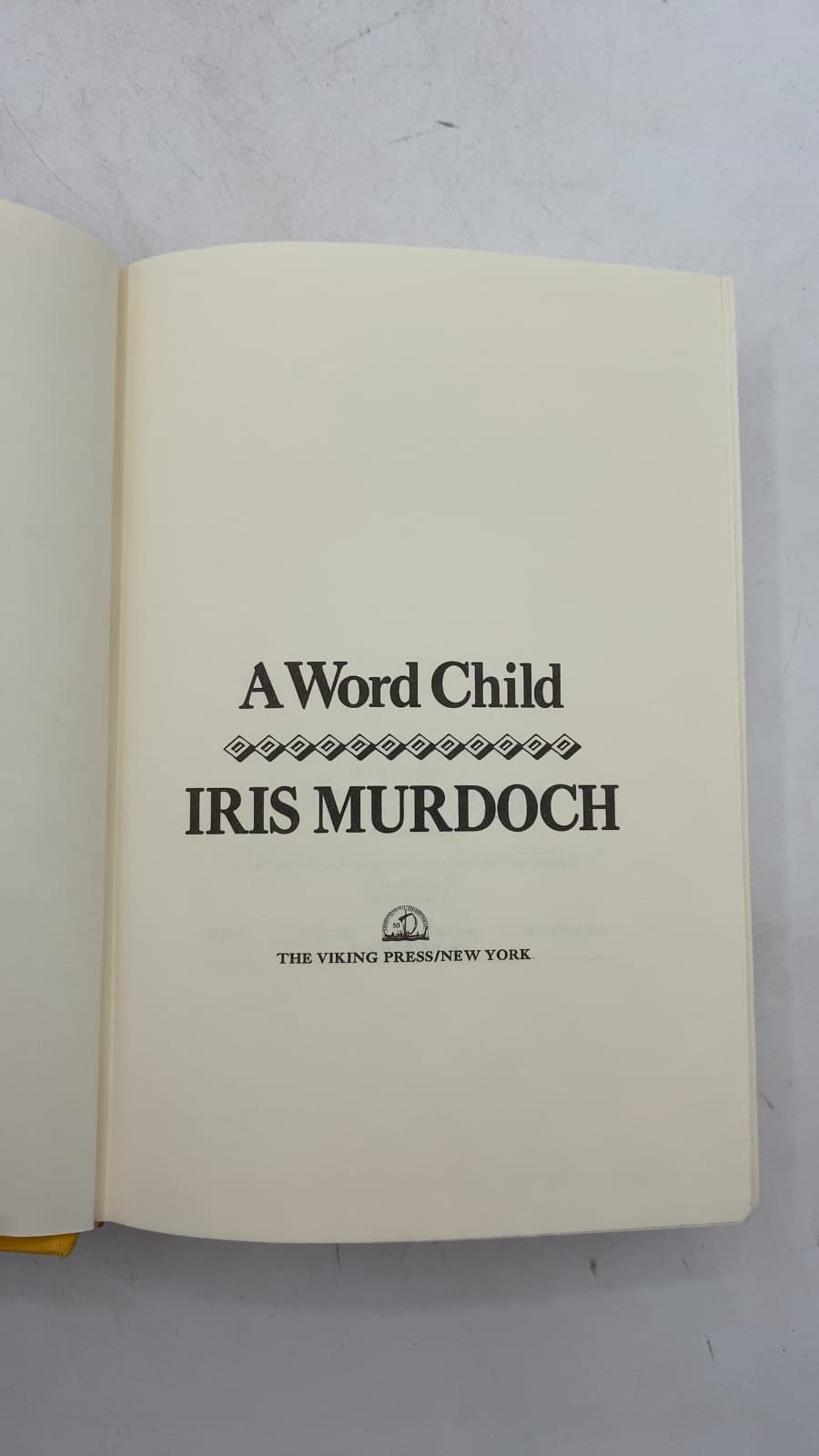 A Word Child by Iris Murdoch - title page