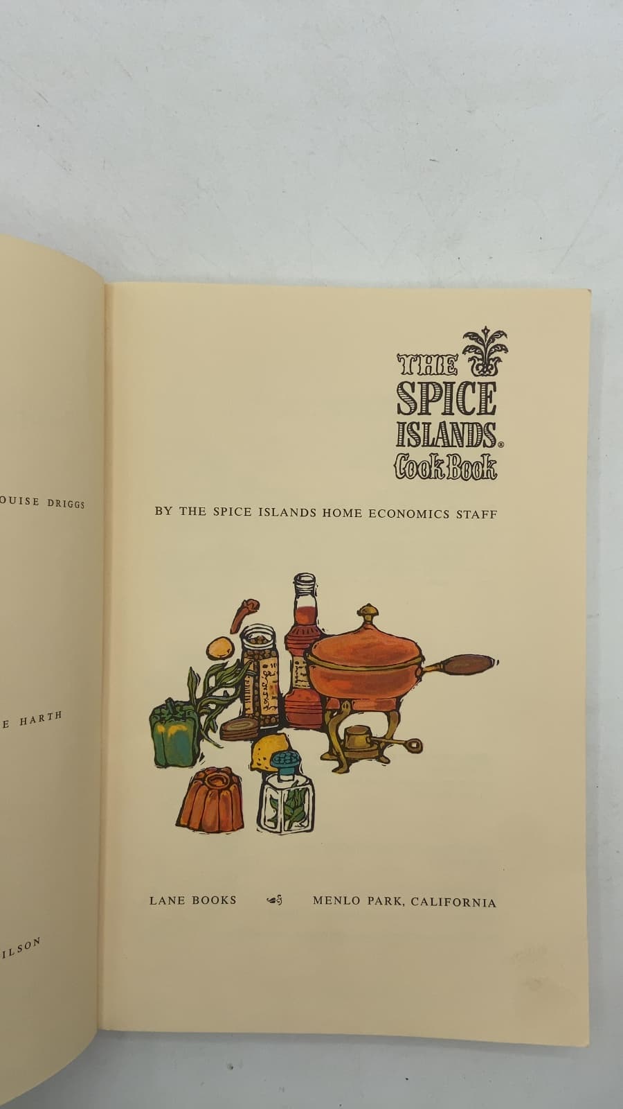 The Spice Islands Cook Book by The Spice Islands Home Economics Staff - title page