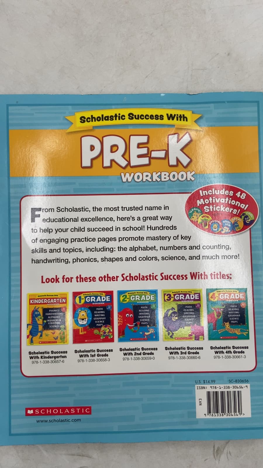 Scholastic Success With Pre-K Workbook - additional view