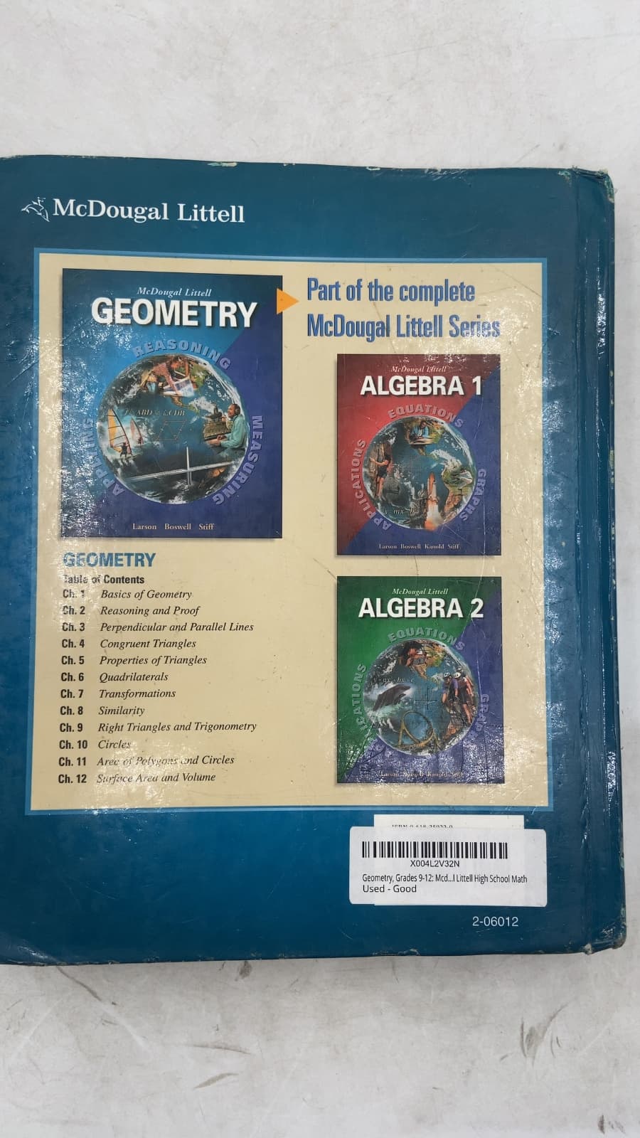 Geometry by Ron Larson, Laurie Boswell, Lee Stiff - additional view