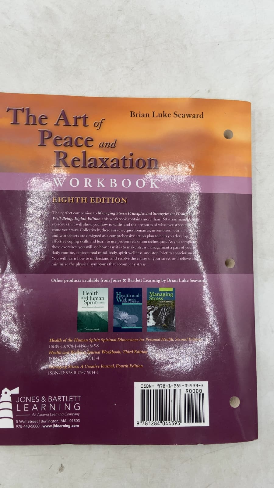 The Art of Peace and Relaxation Workbook by Brian Luke Seaward, PhD - additional view