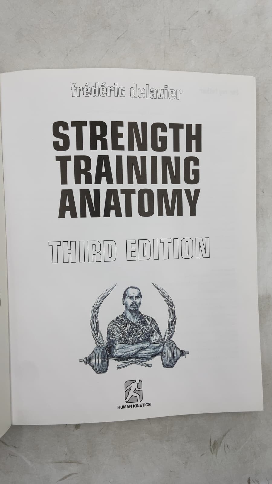 Strength Training Anatomy by Frédéric Delavier - title page