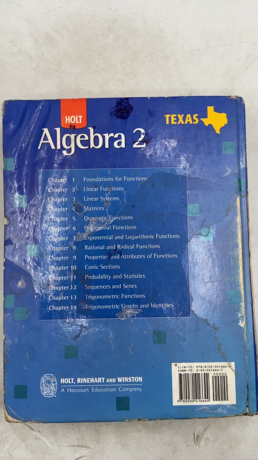 Algebra 2 (Texas Edition) by Edward B. Burger, David J. Chard, Earlene J. Hall, Paul A. Kennedy, Steven J. Leinwand, Freddie L. Renfro, Dale G. Seymour, Bert K. Waits - additional view