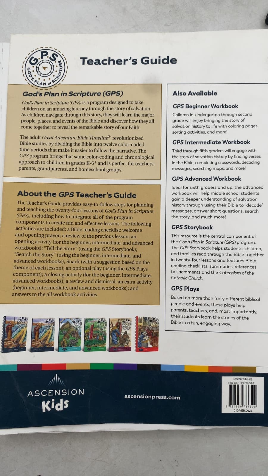 God's Plan in Scripture (GPS) Teacher's Guide by Emily Cavins, Lisa Bromschwig, Regina Neville, and Linda Wandrei - title page