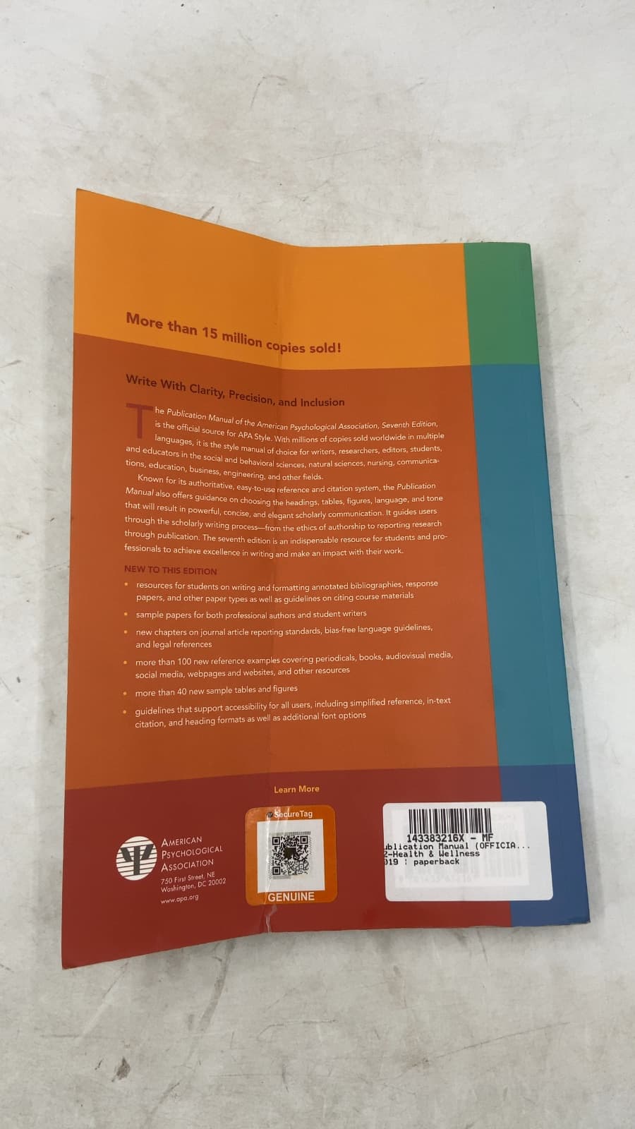 Publication Manual of the American Psychological Association by American Psychological Association - additional view
